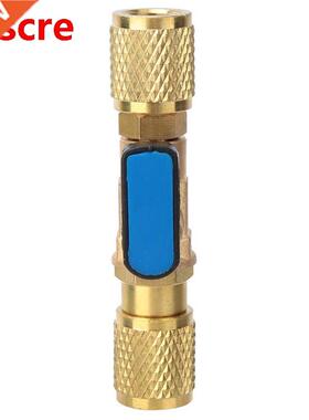 G1/4'' Brass Refrigeration Ball Valve Adapter Refrigerant Ba