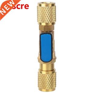 G1/4'' Brass Refrigeration Ball Valve Adapter Refrigerant Ba