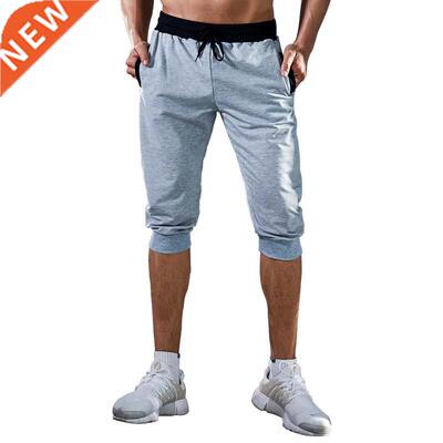 New Jogging Pants Men Sport Cropped trousers Running Pants