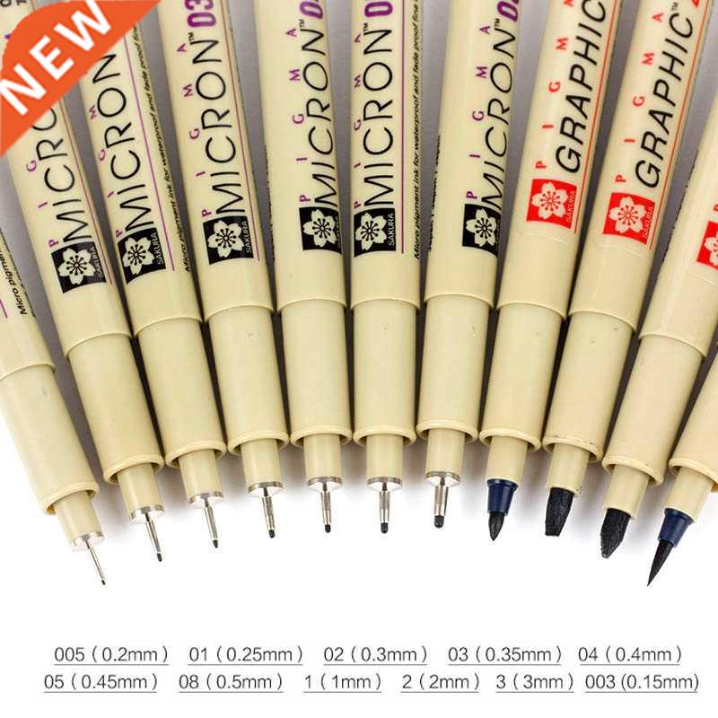 13 Different Size Micron Needle Pen Blck ink Mrker Pen Pi