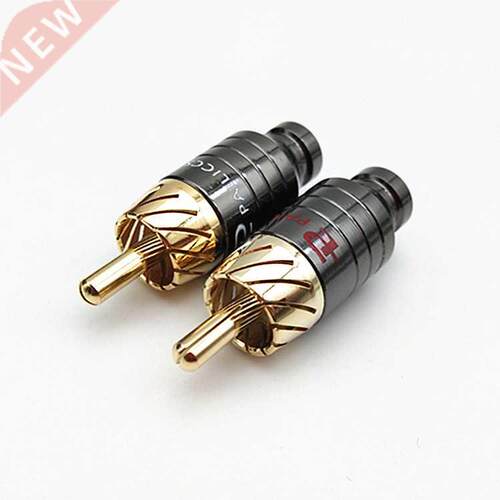 4Pcs Luxury Soldering RCA Plug Jack Connector Speaker Audio