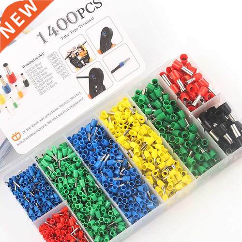 1400PCS Cable Wire Connector Electrical Tube Terminals Multi