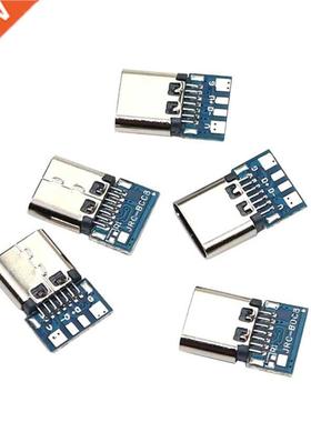 5 Pieces Type-c 14 pin Splint with Board Socket 4 Core Weldi