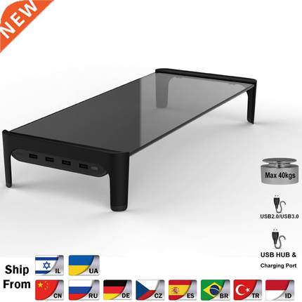 Desktop Monitor Notebook Laptop Stand Space Bar Non-slip Des