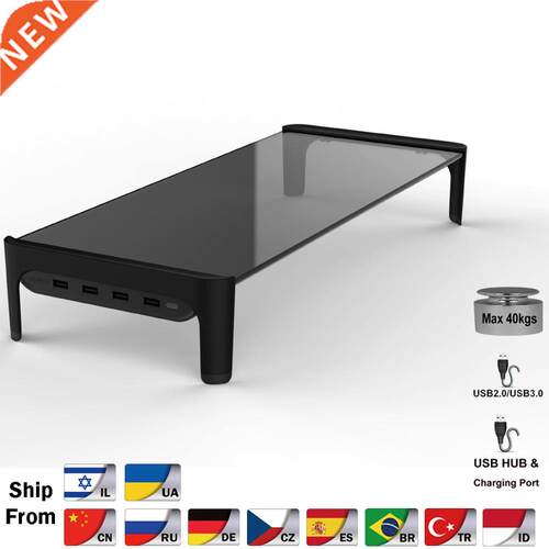 Desktop Monitor Notebook Laptop Stand Space Bar Non-slip Des