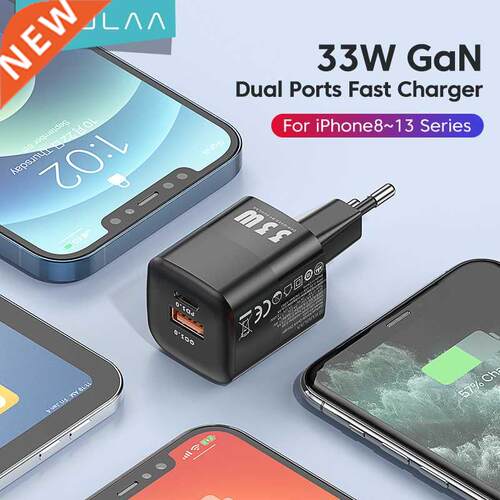 USB C Charger 33W GaN Type C PD Charging For iPhone 13