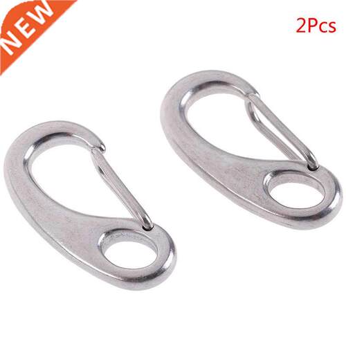 2PCS 304 Boat Marine Stainless Steel Egg Shape Spring Snap H