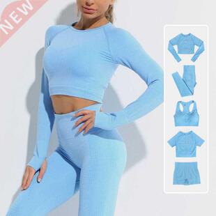 2//5PCS Energy Seamless Yoga Set Women Workout Set Sportswe