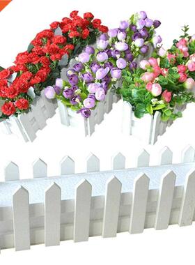 Wooden Flower Pot Fence Plant Basket Container Planter Home