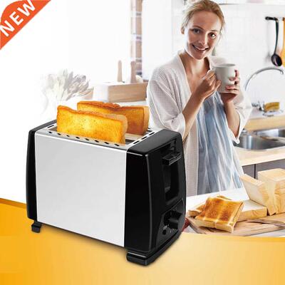 Stainless Steel 2 Slices Slots Bread Maker Kitchen Toasters