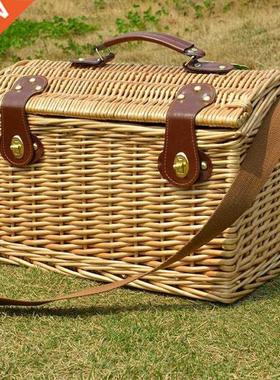 Wicker picnic basket picnic basket rattan large outdoor