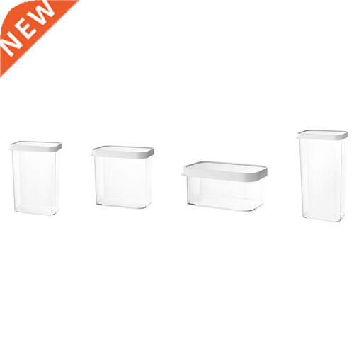 4PCS Transparent Combinable Stacking Food Storage Tank,