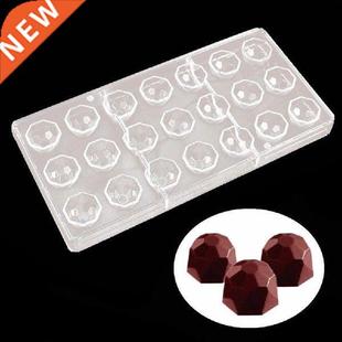 New Transparent 21 Diamond Lotus Chocolate Mould Olive