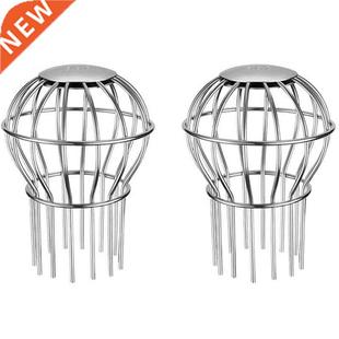 2Pcs 304 Stainless Steel Gutter Guards Keeps Gutter Downpipe