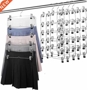 Hasitpro 6-Tier Skirt Pants Shorts Hangers with Adjustable