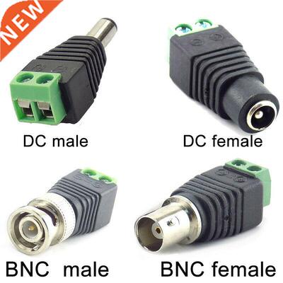 2/5/10pcs DC BNC Male female Connector Coax CAT5 Video Balun