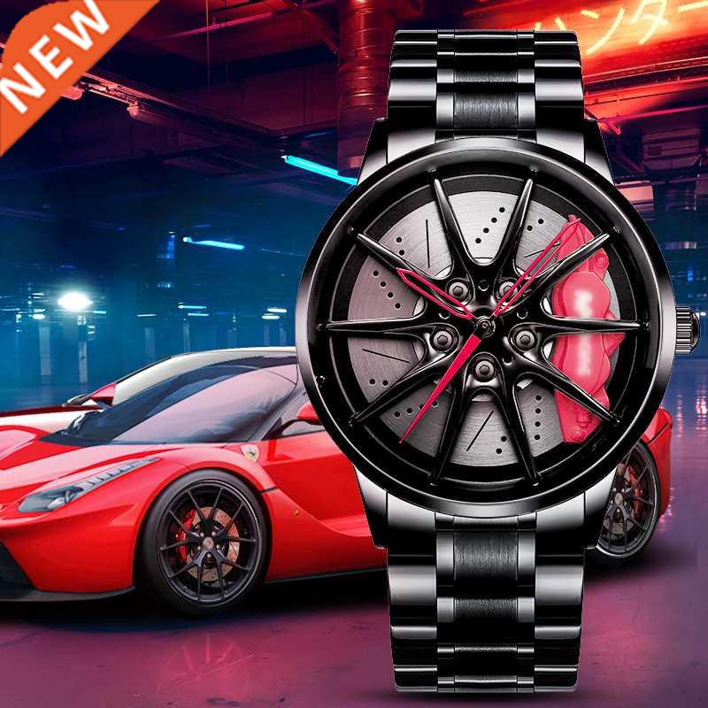 NEKTOM Wheel Rim Hub Watches Men Custom Design Sport Car Ri