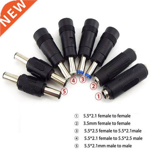 DC Power Adapter 5.5X 2.1MM Female to Female Male to Male 5.
