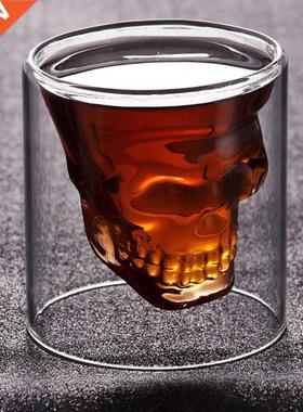 Creative Wine Glass Skull Head Shot Glass Fun Transparent Pa