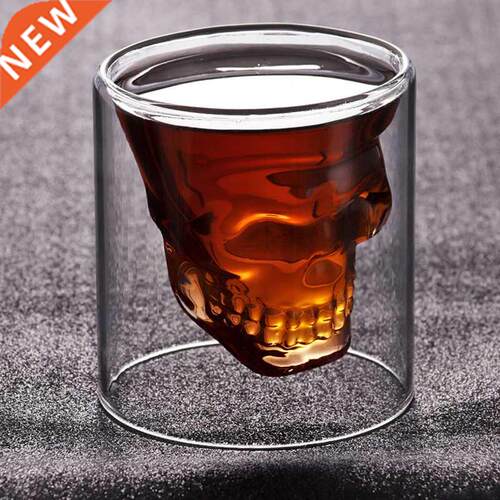 Creative Wine Glass Skull Head Shot Glass Fun Transparent Pa