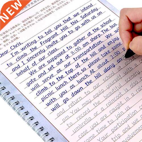 3 book/set Hengshui English copybook + pens handwriting groo