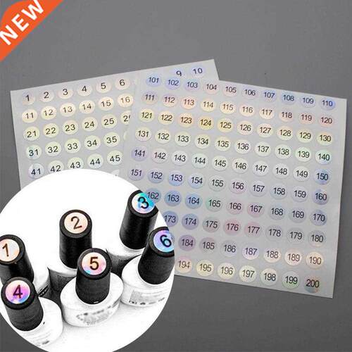 1-500 Waterproof Digital Label Self-adhesive Number Sticker