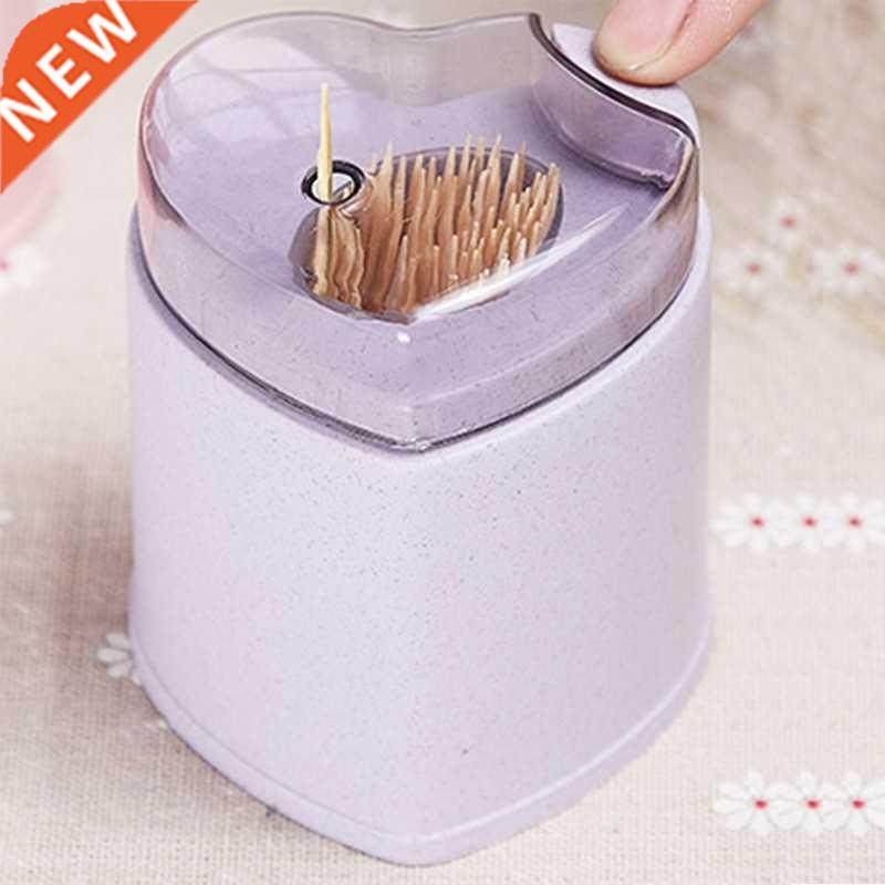 Automatic Toothpick Holder Container Wheat Straw Household T