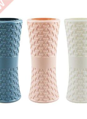 Vas Plastik Nordic Imitasi Keramik Pot Bunga Glasir