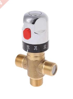 Solid Brass G1/2 Male  Way Thermostatic Mixing Valve Shower