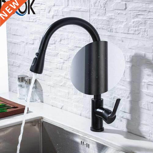 Kitchen Faucet Blacked Single Handle Pull Down White Kitchen