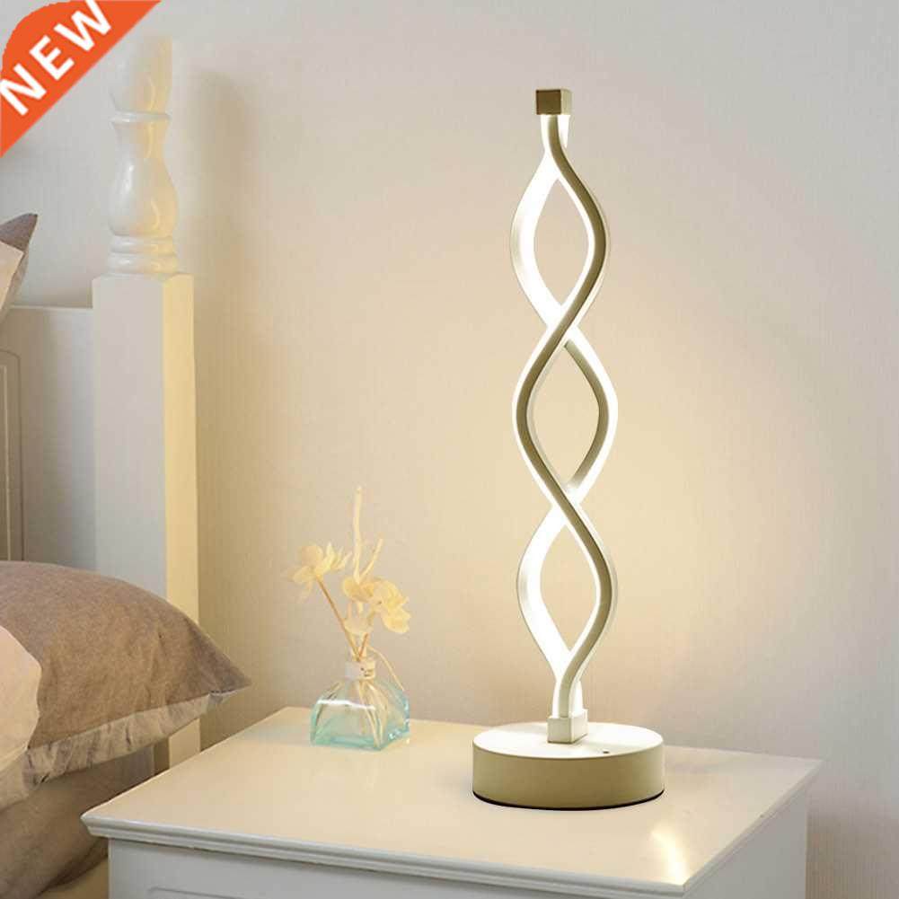 Spiral Wave LED Table Lamp Easy Install Energy-Saving Modern