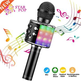 WS858 Portable Bluetooth-compatible Karaoke Microphone Wirel