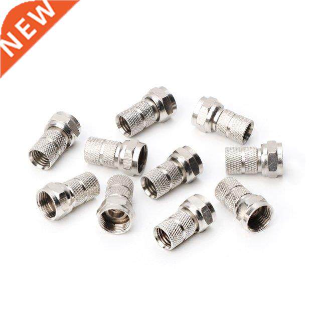 10Pcs F type Satellite Plug for Coaxial Cable RG6 Satellite
