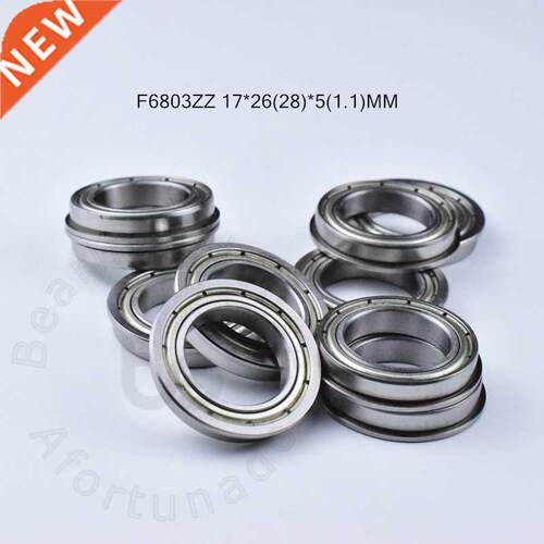 Flange 10pcs F6803ZZ 17*26(28)*5(mm) Free shipping chrome s