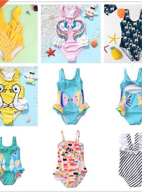Girl swimsuit 2~8Y Toddler Baby Girls Swimwear one piece Chi