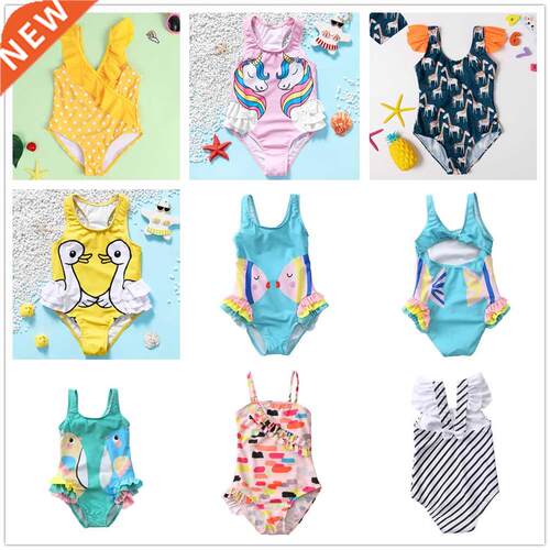 Girl swimsuit 2~8Y Toddler Baby Girls Swimwear one piece Chi