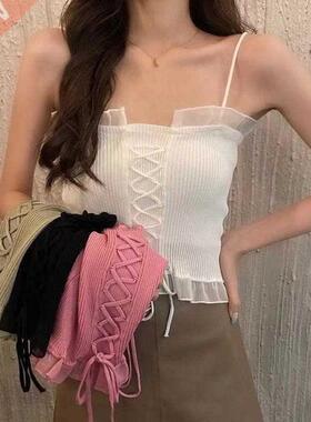 2021 Summer Ladies Knit Bottoming French Off-the-shoulder Sh