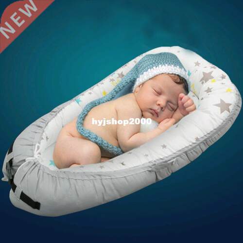Cotton Comfortable Baby Crib Soft Portable Newborn Infant Ba
