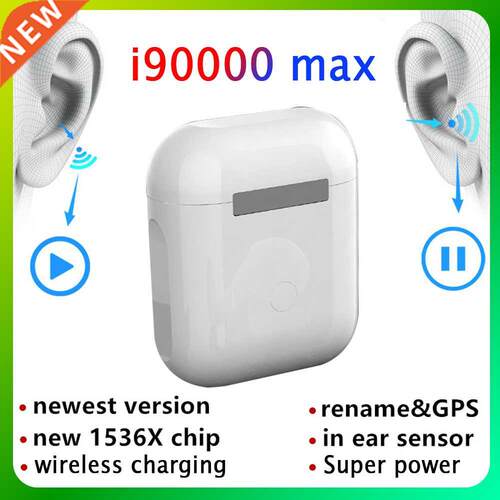 I90000 Max Tws 1:1 GPS Rename 2nd Tws Wireless Bluetooth