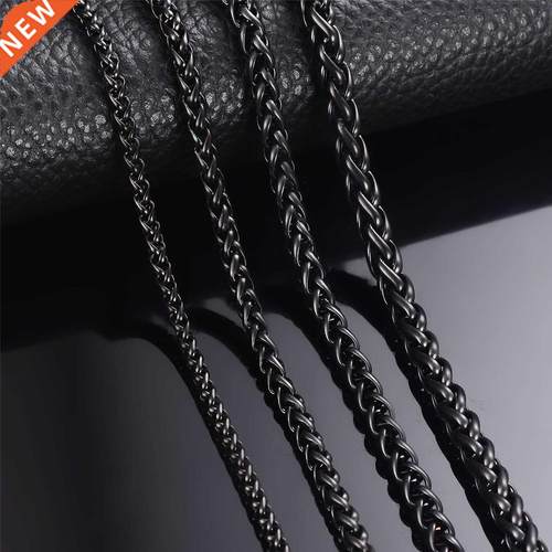 1 piece Width 3mm/4mm/5mm/6mm Black Color Keel Link Chain N