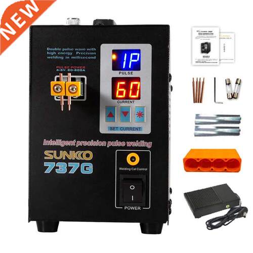 SUNKKO 77G battery spot welder 1.5KW LED pulse 18650 lithi