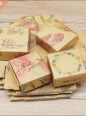 ZerongE jewelry10pc  THANK YOU gifts packag Vintage kraft