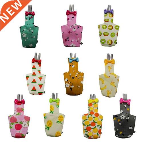 Prot Diaper with Bowtie Cute Colorful Fruit Floral Cockati