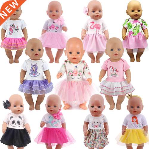 Handmade Cartoon Doll Dress For 18 Inch American Doll Girl T