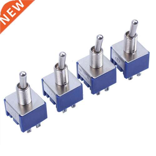 AC 6A 125V 2 Position 6Pins DPDT ON-OFF Mini Toggle Switch 4