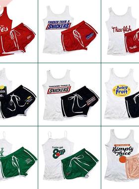 Women's Shorts Sets Tank +Shorts Summer Clothes For Women