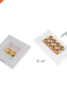 2Pieces 2 Binding Post and 8 Binding Post Banana Plug Audio