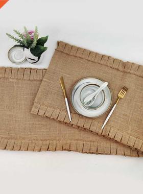 European Style Vintage Jute Table Runner Country Event