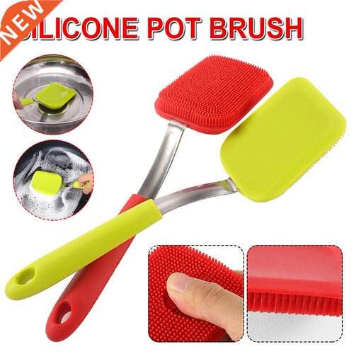 Hangable Silicone Cleaning Brush Kitchen Degreasing Dishes