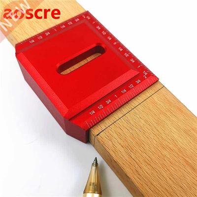 Woodworking Line Scriber 90 Degree Square Ruler Aluminum All